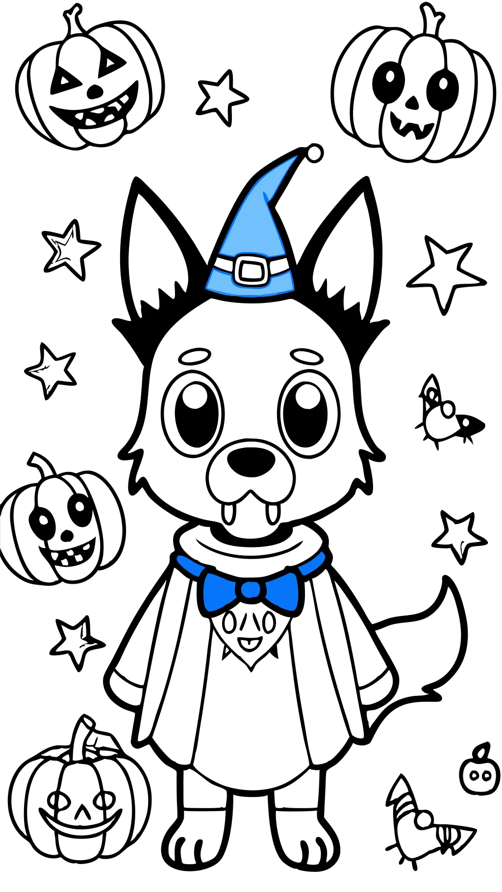 coloriages bluey d’Halloween